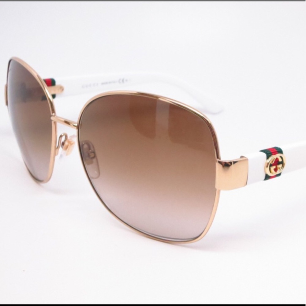 Gucci Sunglasses White/Gold GG 4242S 24S6Y